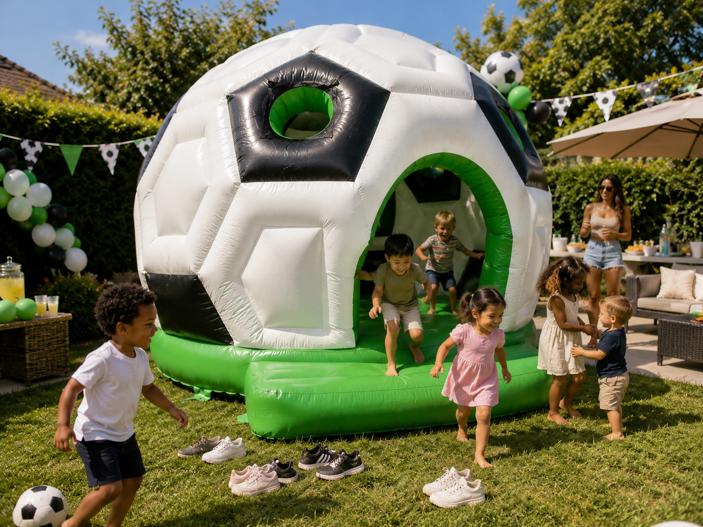 Voetbal Rond Super Springkussen