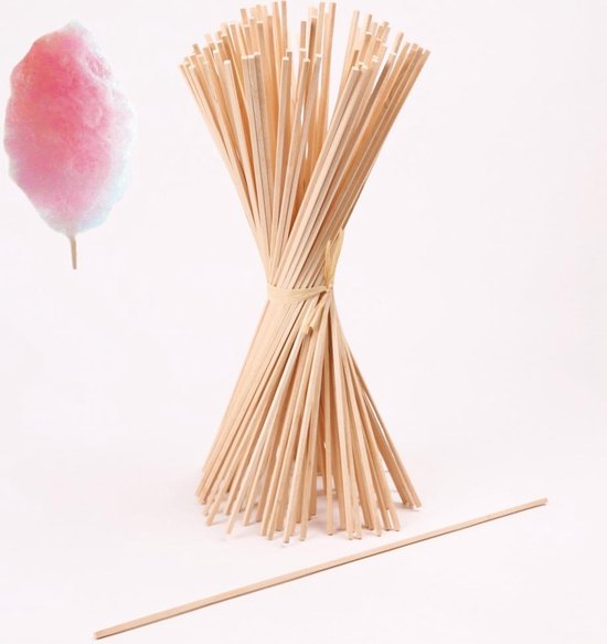 π 100 Suikerspinstokjes (38 cm)