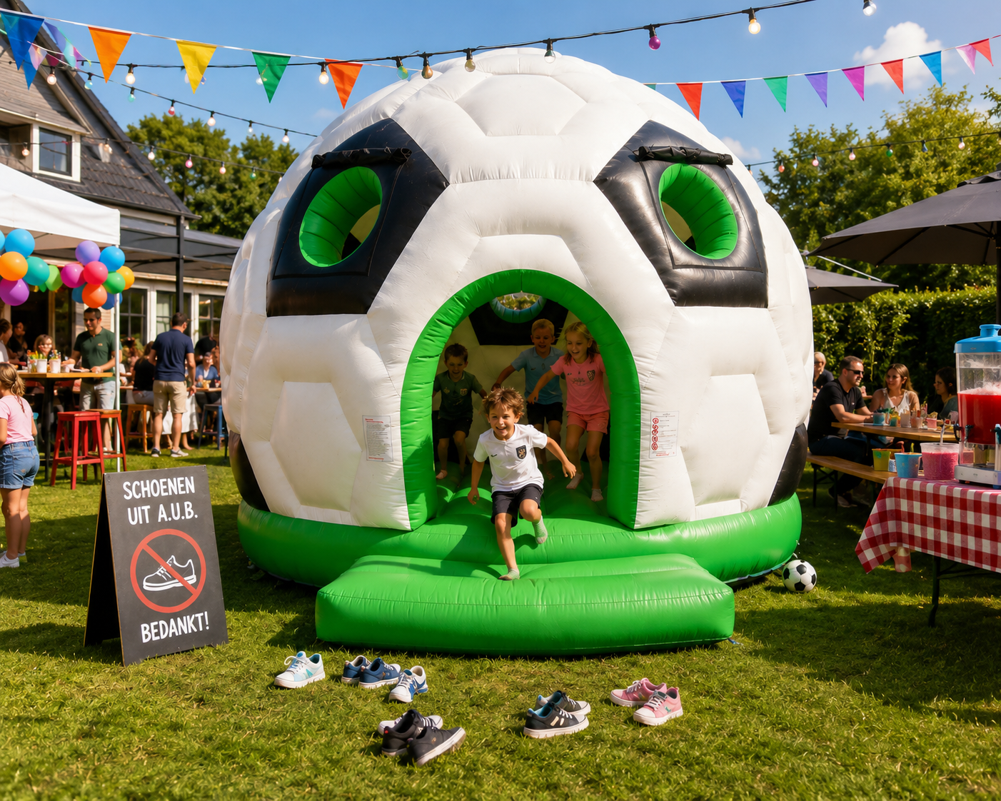 Voetbal Rond Super Springkussen