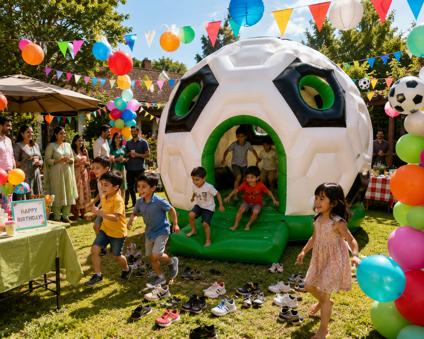 Voetbal Rond Super Springkussen