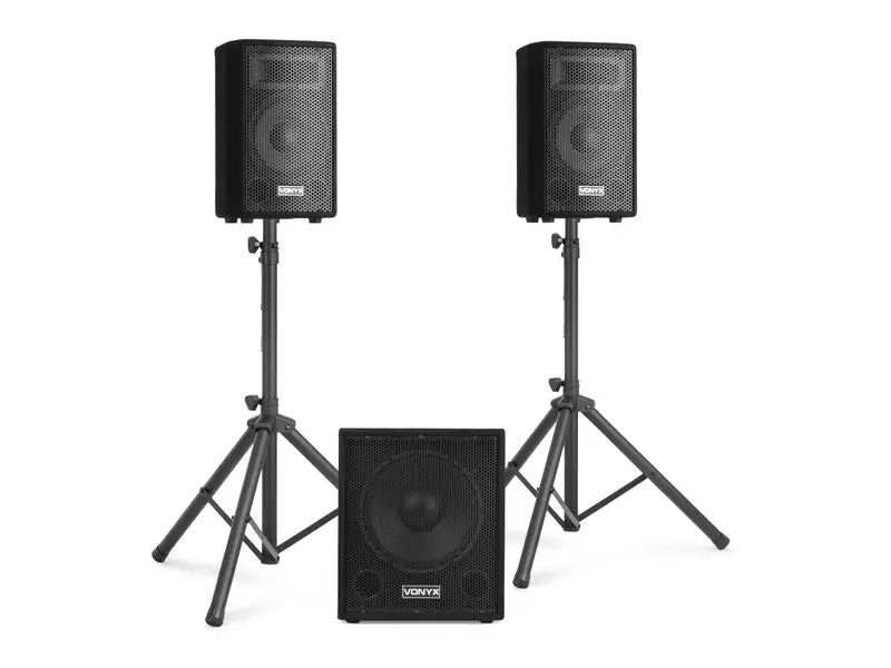 Geluidsinstallatie met Boxen en Statief
