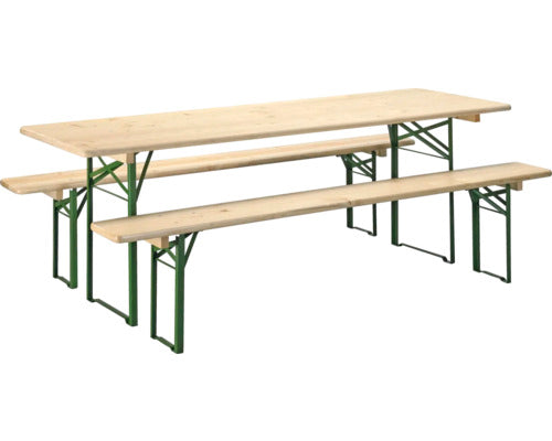 Bierbank Set 220x70x75 cm